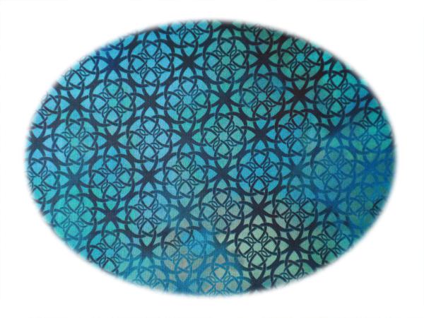 Jason Yenter - Diaphanous, Trellis, Turquoise- In The Beginning  fabrics, USA